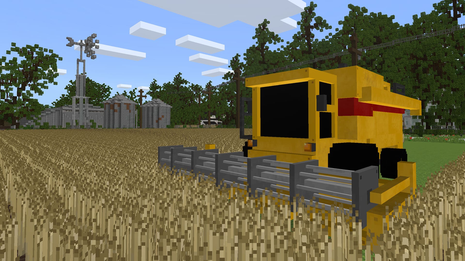 Farming Sim Combine Harvester Minecraft Aurrora Minecraft Marketplace