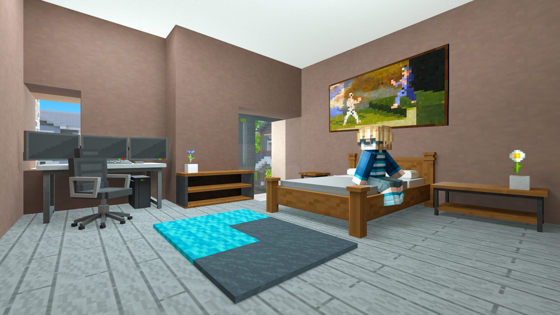 Modern Home - Roleplay Minecraft Aurrora Minecraft Marketplace Outdoor Bedroom Furniture