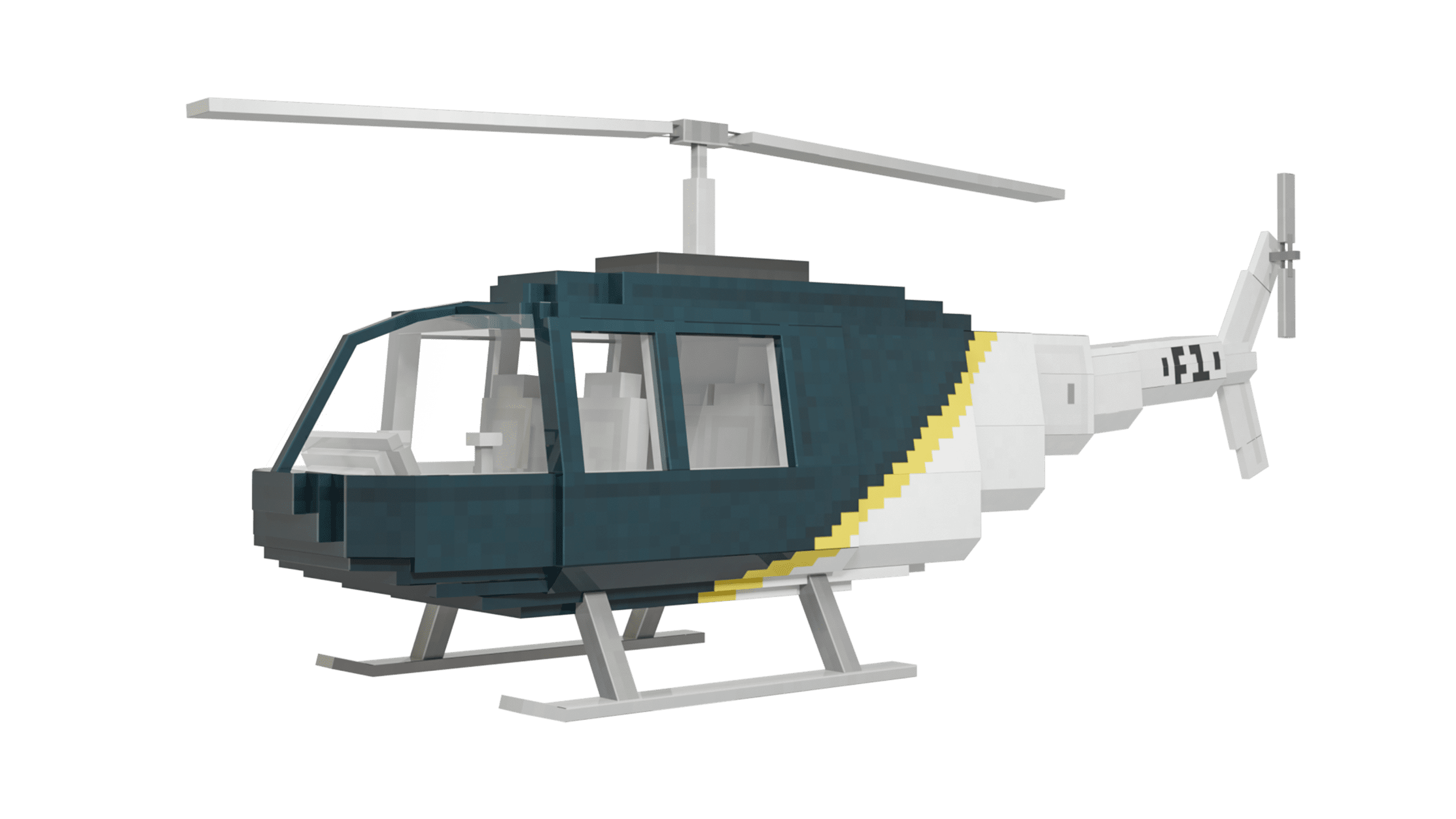 Private Helicopter Minecraft Model Aurrora