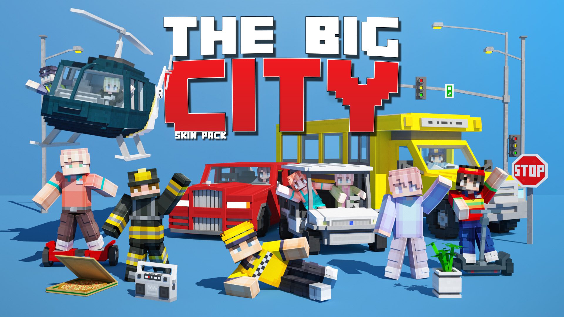 The Big City Skin Pack Minecraft Marketplace Aurrora