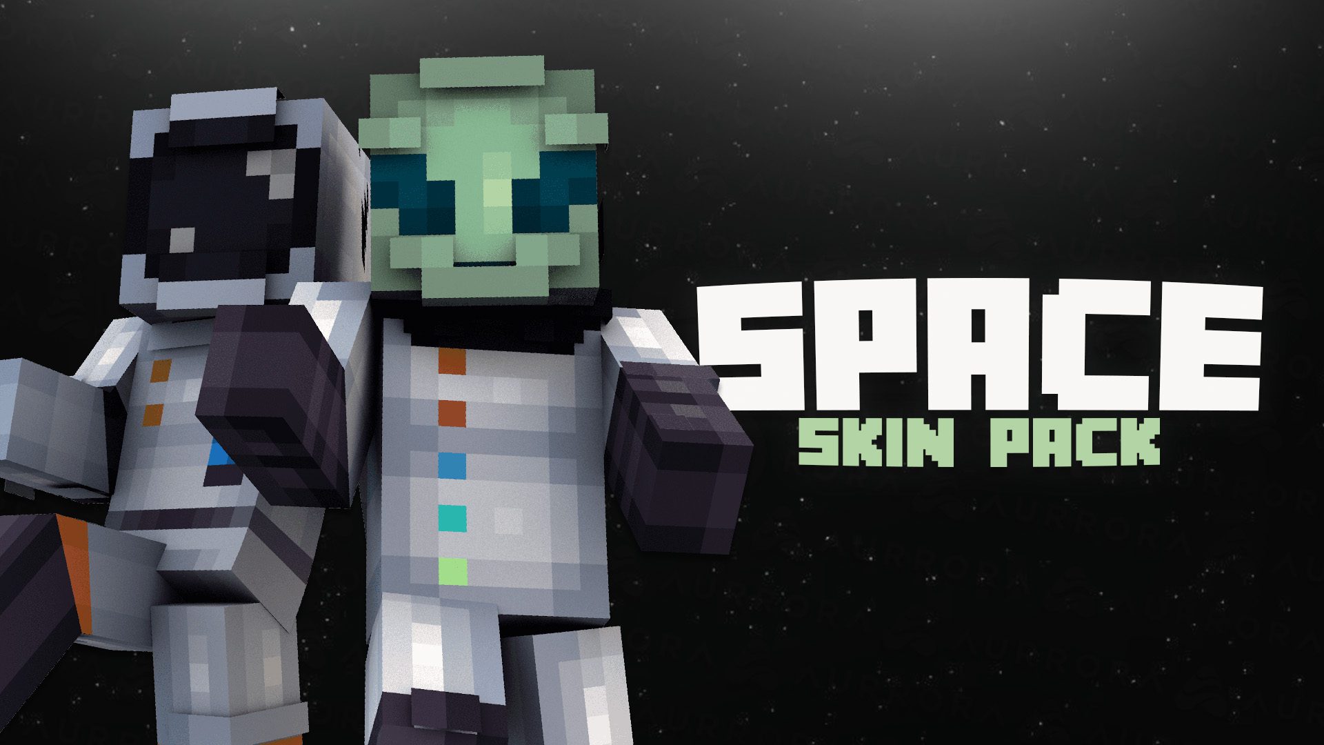 SPACE Skin Pack Minecraft Marketplace Aurrora